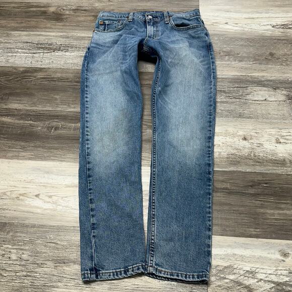Levis 512 Mid Wash Faded Blue Mens 30x30 Slim Tapered Fit Stretch Jeans Red Tab - Picture 1 of 13